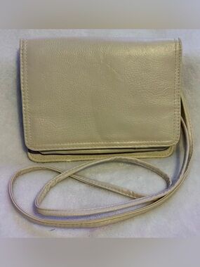 Cream Crossbody Shoulder Bag - Lightweight Everyday Purse
